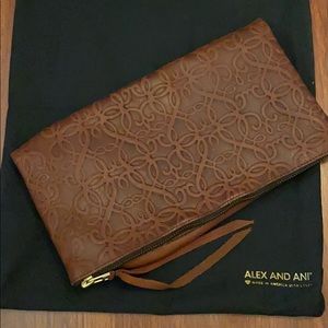 NWT - Alex and Ani Leather Clutch